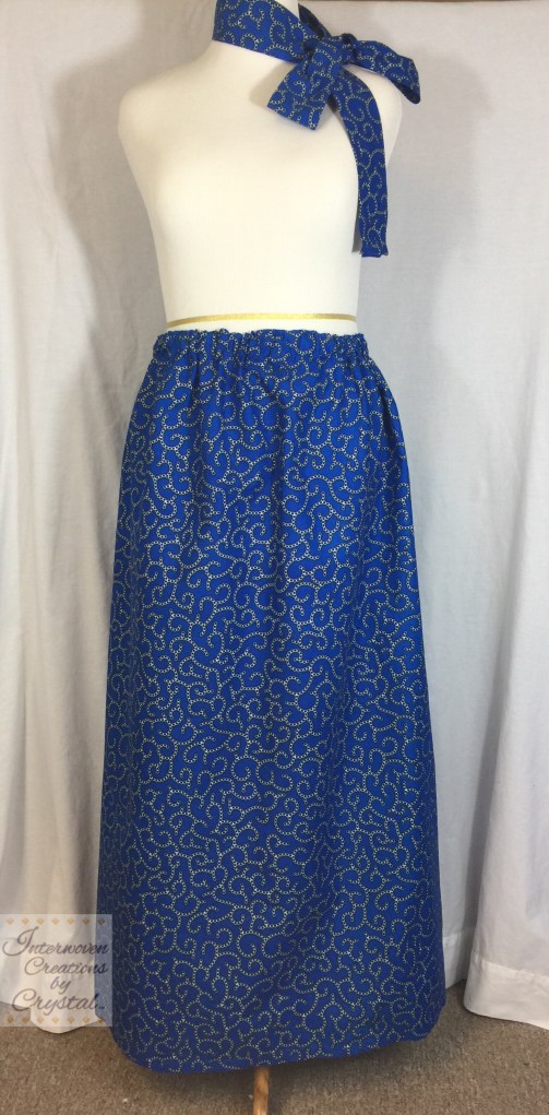 Royal Blue Monique Maxi Skirt & Scarf