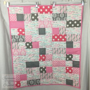 Baby Girl Quilt & Pillow Set ~ Front of Quilt