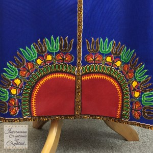 Blue Oasis Maxi Skirt ~ Side Seam