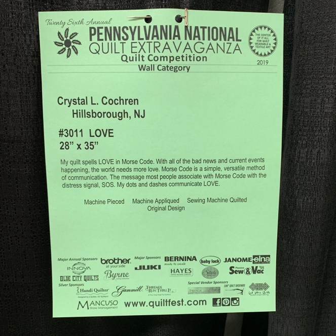 LOVE Quilt Information